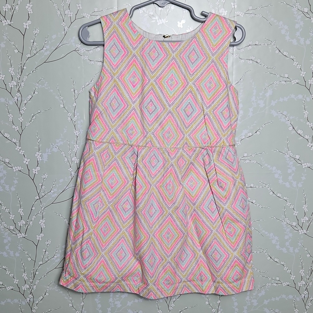 Genuine Kids By OshKosh Geometric Patterned Girl's Dress Size 5T